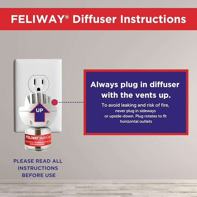 FELIWAY® MultiCat 6 x 30 Day Cat Calming Refills for Pheromone Diffuser, 6 x 48ml Value Pack- Helps Reduce Conflicts and Signs of Tension in Multi-Cat Households - Image 2