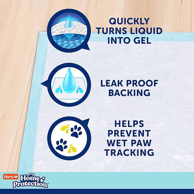Hartz Home Protection Mountain Fresh Scented USA Made Dog Pads, XXL 60 Count, Super Absorbent & Won't Leak, Odor Eliminating - Image 3
